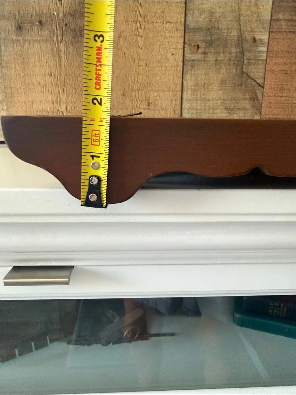 VTG Wooden Spoon Display Rack Shelf